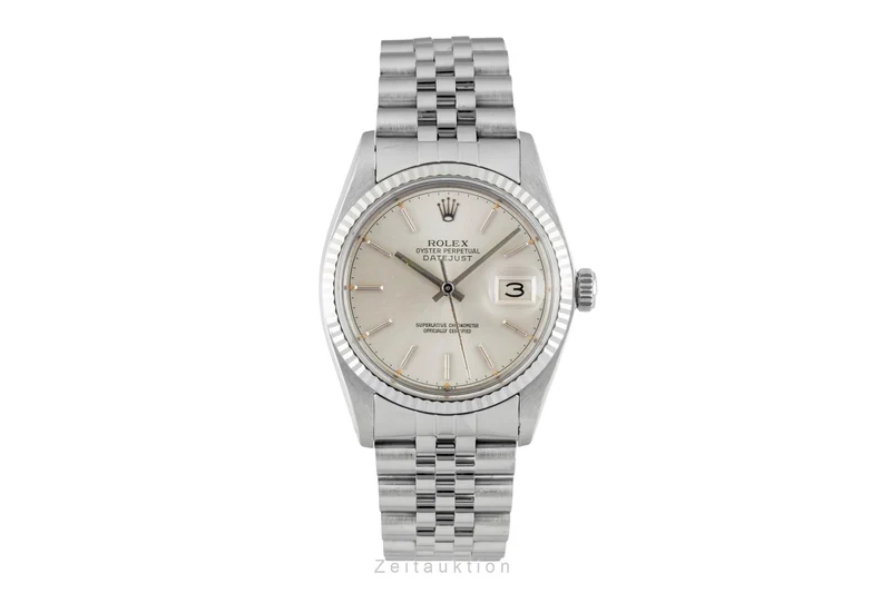 Rolex Datejust steel / white gold automatic men's watch 16014 Vintage [2601476]
