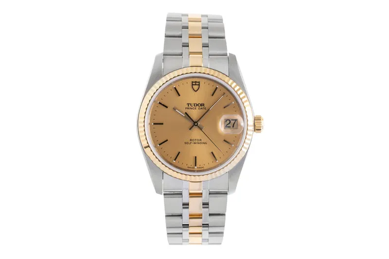 Tudor Prince Date steel / gold automatic men's watch 74033 [2601575]