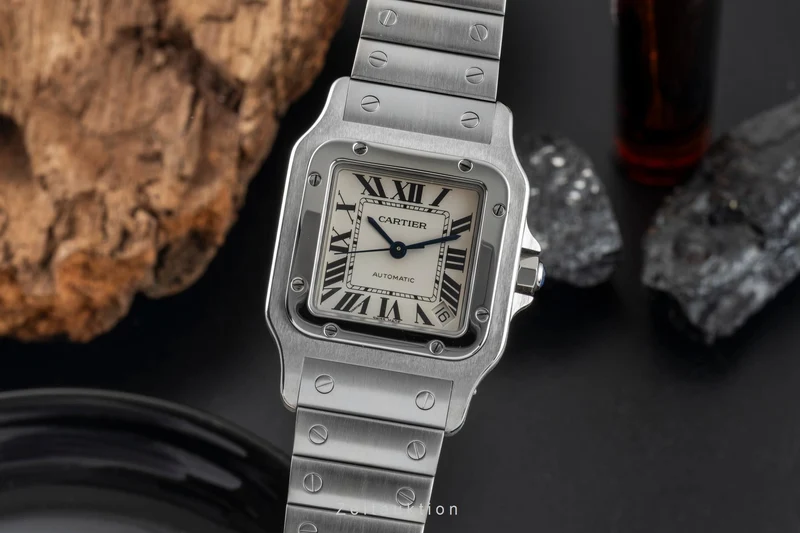 Cartier Santos steel automatic men's watch W20098D6 [2601667]