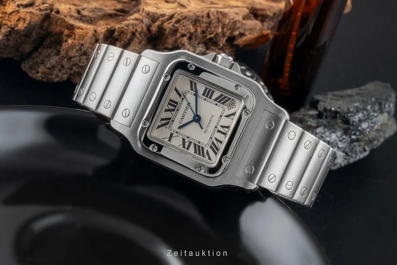 Cartier Santos steel automatic men's watch W20098D6 [2601667]