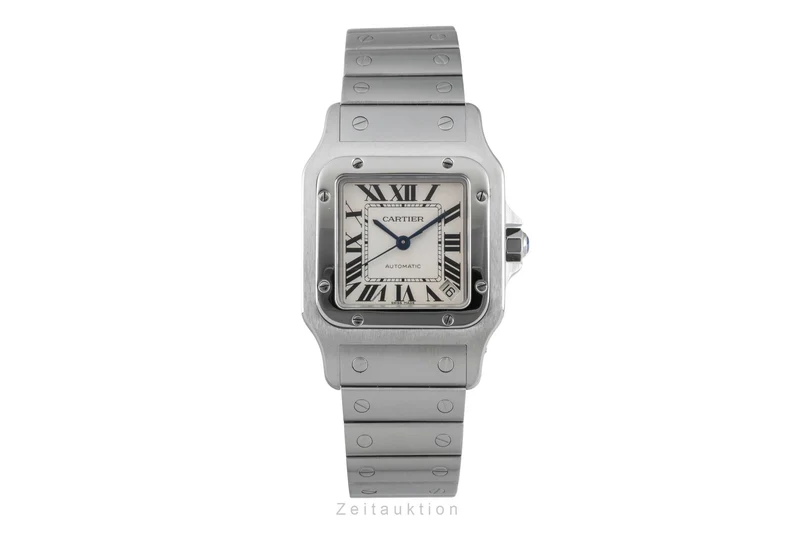 Cartier Santos steel automatic men's watch W20098D6 [2601667]