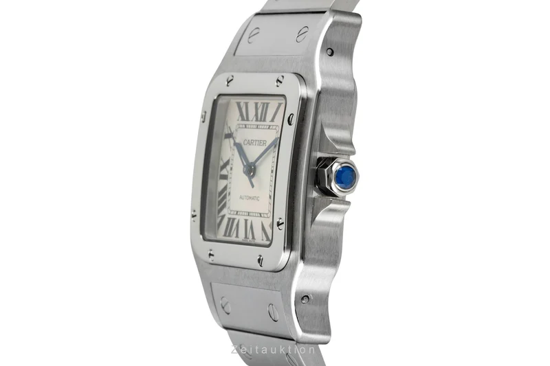 Cartier Santos steel automatic men's watch W20098D6 [2601667]