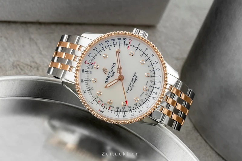 Breitling Navitimer steel / gold automatic women's watch U17395 [2601253]