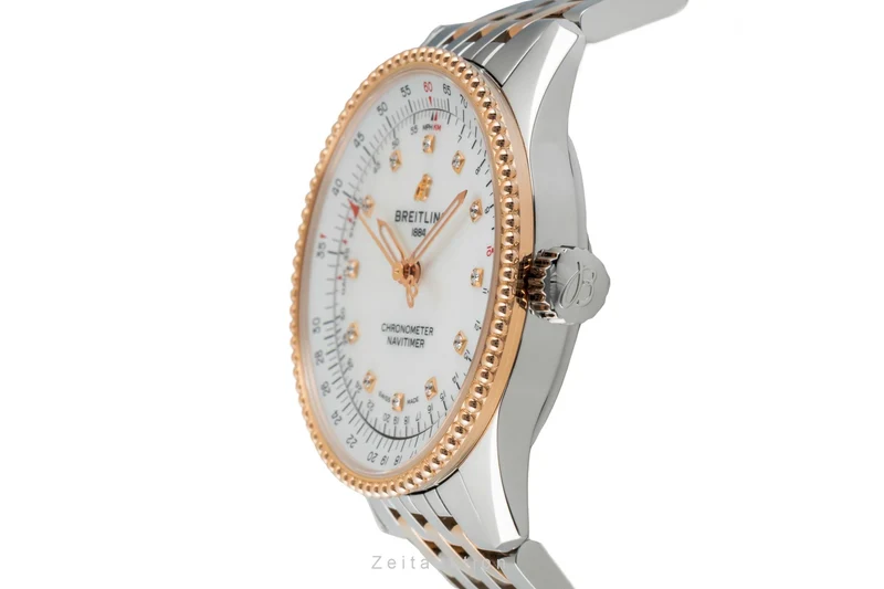 Breitling Navitimer steel / gold automatic women's watch U17395 [2601253]