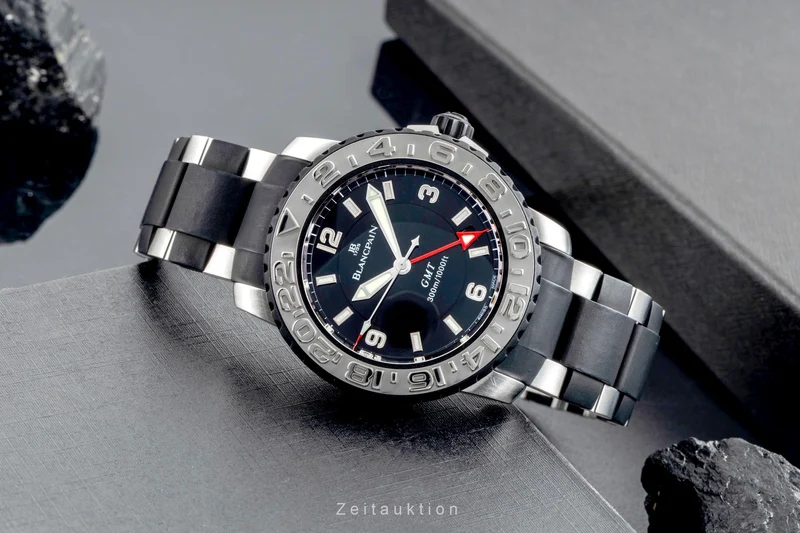 Blancpain Fifty Fathoms Steel / rubber automatic men's watch 2250-6530-66 [2600271]