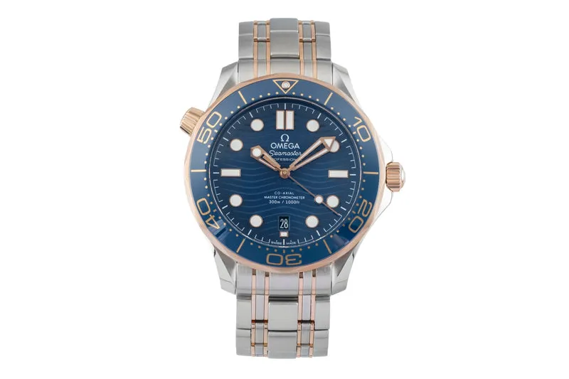 Omega Seamaster steel / gold automatic men's watch 210.20.42.20.03.002 LP: 13800EUR [2601842]