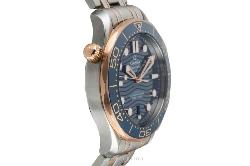 Omega Seamaster steel / gold automatic men's watch 210.20.42.20.03.002 LP: 13800EUR [2601842]