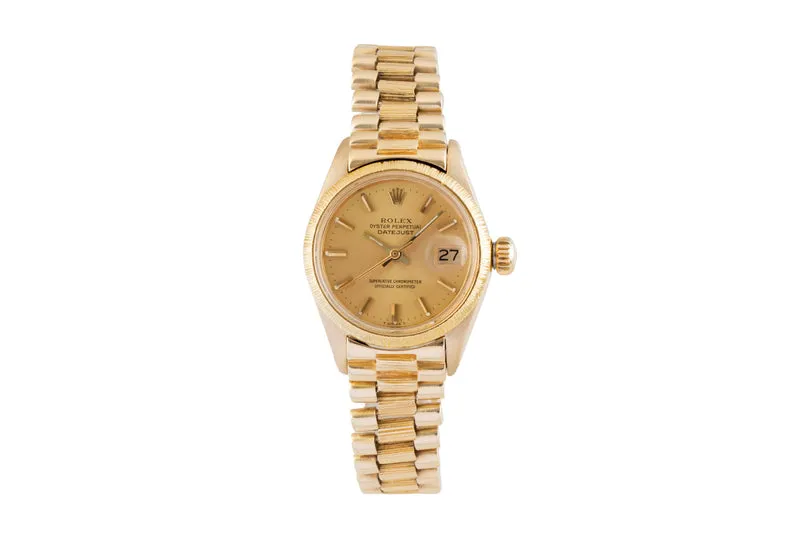 Rolex Lady Datejust 18 ct gold automatic women's watch 6927 Vintage [2601670]