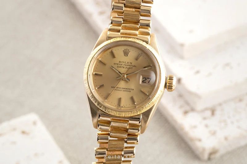 Rolex Lady Datejust 18 ct gold automatic women's watch 6927 Vintage [2601670]