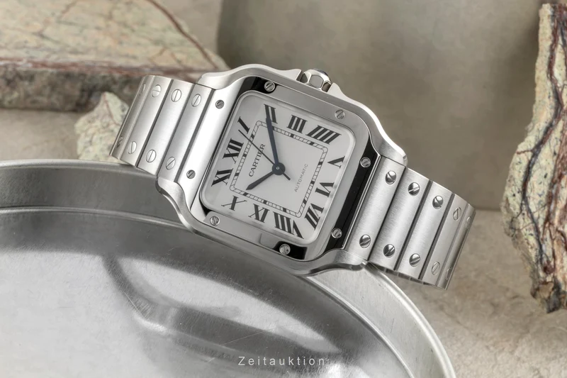 Cartier Santos steel automatic men's watch WSSA0029 LP: 8050EUR [2601644]