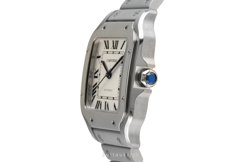 Cartier Santos steel automatic men's watch WSSA0029 LP: 8050EUR [2601644]