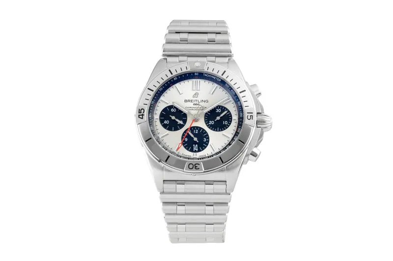Breitling Chronomat chronograph steel automatic men's watch AB0134101G1A1 LP: 9400EUR [2601630]