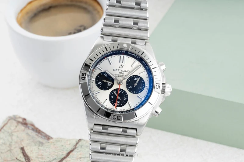 Breitling Chronomat chronograph steel automatic men's watch AB0134101G1A1 LP: 9400EUR [2601630]