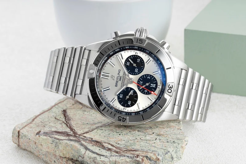 Breitling Chronomat chronograph steel automatic men's watch AB0134101G1A1 LP: 9400EUR [2601630]