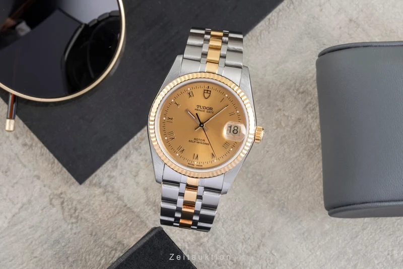 Tudor Prince Date steel / gold automatic men's watch 74033 [2601583]