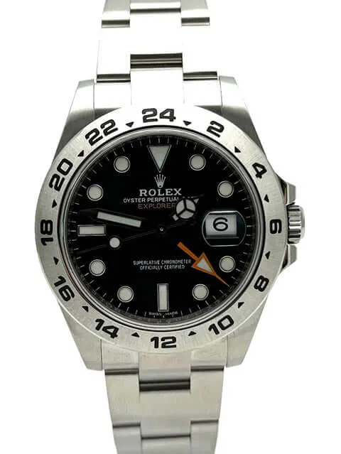 Rolex Explorer II 42 Edelstahl 216570 Schwarz