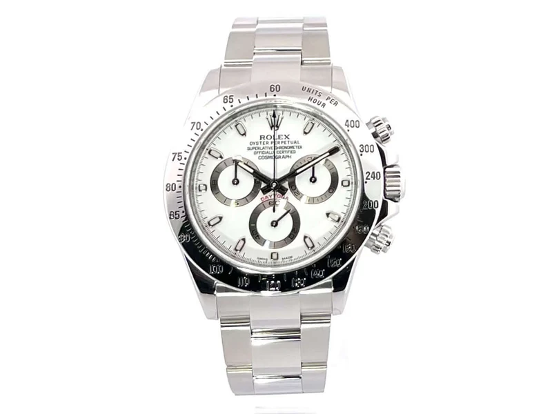 Rolex Daytona Edelstahl 116520 Weiß