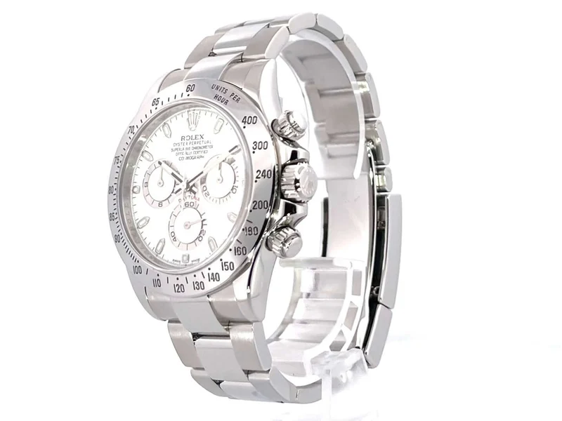 Rolex Daytona Edelstahl 116520 Weiß