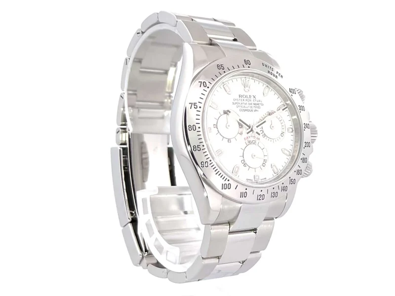 Rolex Daytona Edelstahl 116520 Weiß