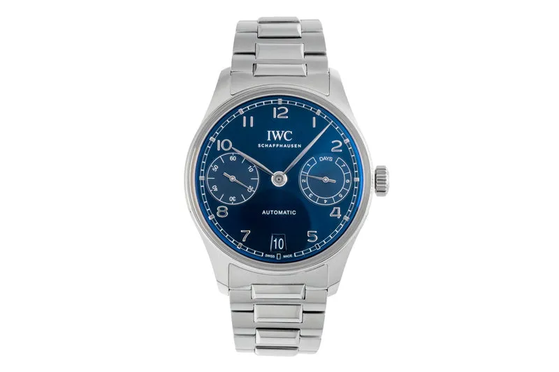 IWC Portugieser steel automatic men's watch IW501704 LP: 15000EUR [2601829]