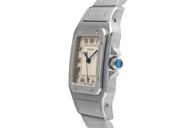 Cartier Santos steel quartz men's watch W20025D6 [2601550]