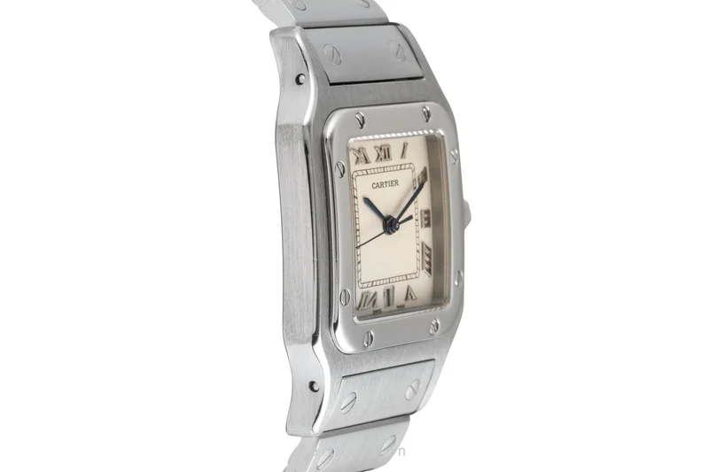 Cartier Santos steel quartz men's watch W20025D6 [2601550]