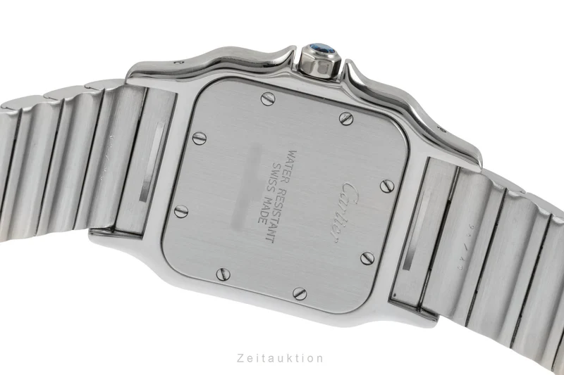 Cartier Santos steel quartz men's watch W20025D6 [2601550]