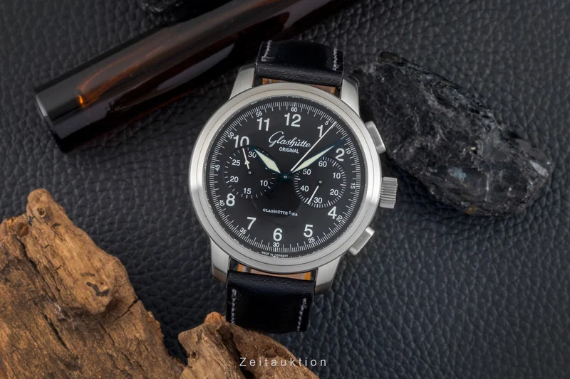 Glashütte Navigator chronograph steel automatic men's watch 1-39-34-17-17-04 [2601526]