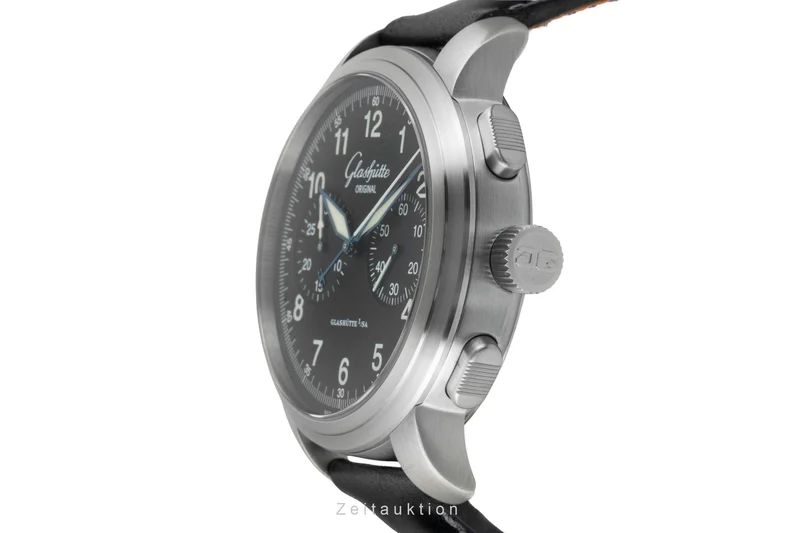 Glashütte Navigator chronograph steel automatic men's watch 1-39-34-17-17-04 [2601526]