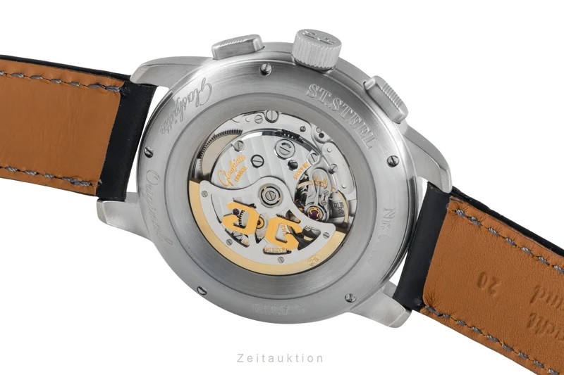 Glashütte Navigator chronograph steel automatic men's watch 1-39-34-17-17-04 [2601526]
