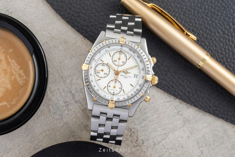 Breitling Chronomat chronograph steel / gold automatic men's watch B13050.1 [2601522]