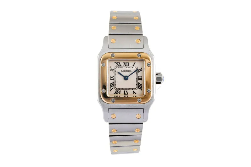 Cartier Santos steel / gold quartz women's watch W20012C4 [2600842]