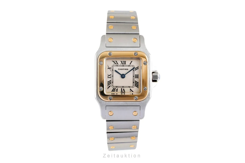Cartier Santos steel / gold quartz women's watch W20012C4 [2600842]