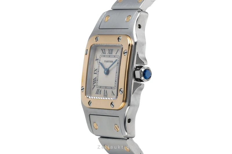 Cartier Santos steel / gold quartz women's watch W20012C4 [2600842]