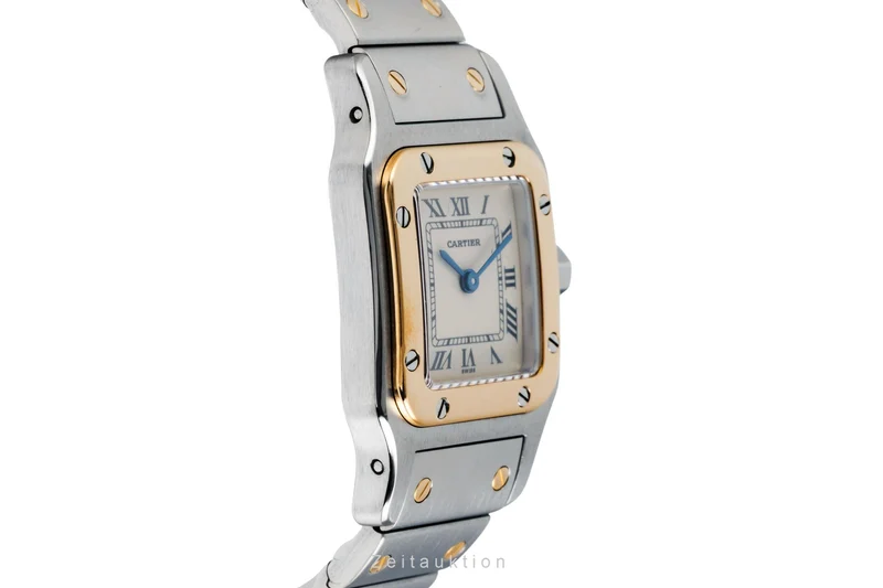 Cartier Santos steel / gold quartz women's watch W20012C4 [2600842]
