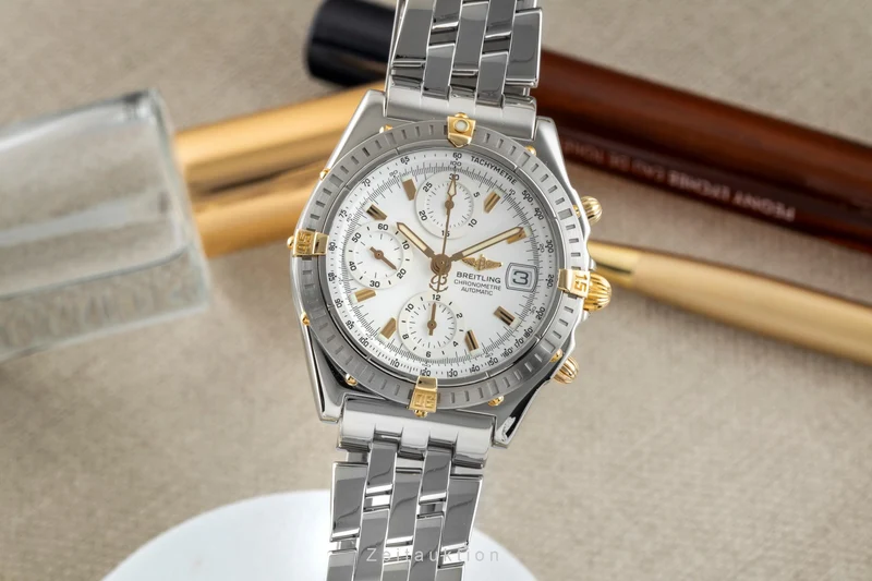 Breitling Chronomat chronograph steel / gold automatic men's watch B13352 [2601758]