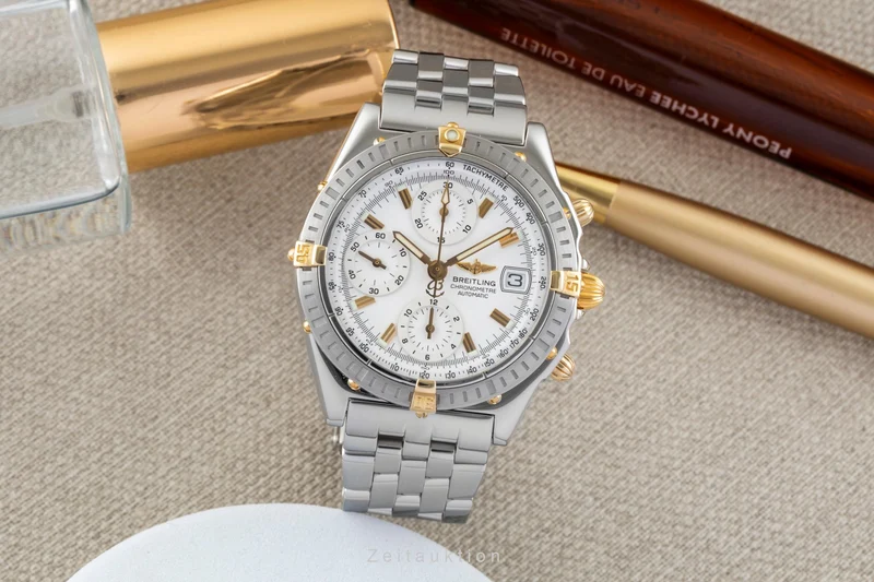 Breitling Chronomat chronograph steel / gold automatic men's watch B13352 [2601758]