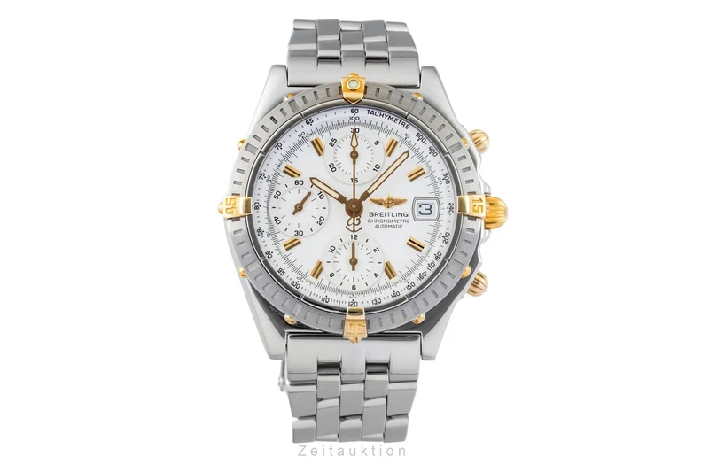 Breitling Chronomat chronograph steel / gold automatic men's watch B13352 [2601758]