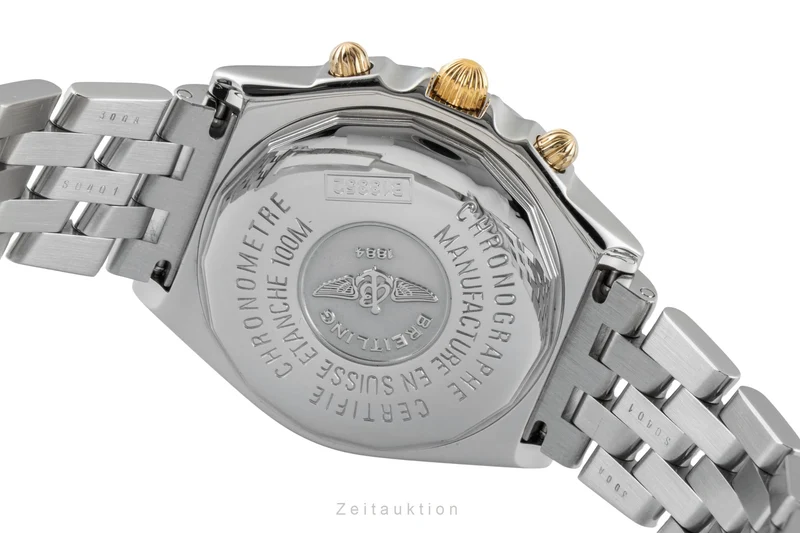Breitling Chronomat chronograph steel / gold automatic men's watch B13352 [2601758]