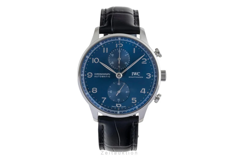 IWC Portugieser chronograph steel automatic men's watch IW371606 LP: 9100EUR [2601752]