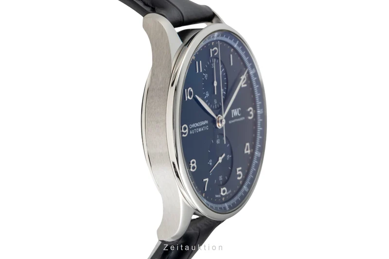IWC Portugieser chronograph steel automatic men's watch IW371606 LP: 9100EUR [2601752]