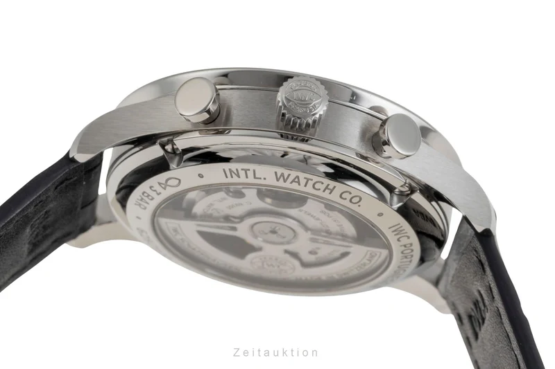 IWC Portugieser chronograph steel automatic men's watch IW371606 LP: 9100EUR [2601752]