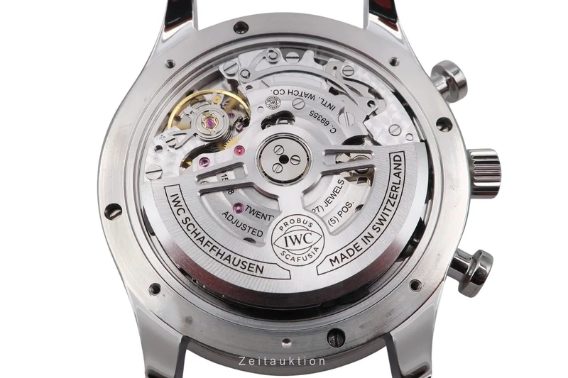 IWC Portugieser chronograph steel automatic men's watch IW371606 LP: 9100EUR [2601752]