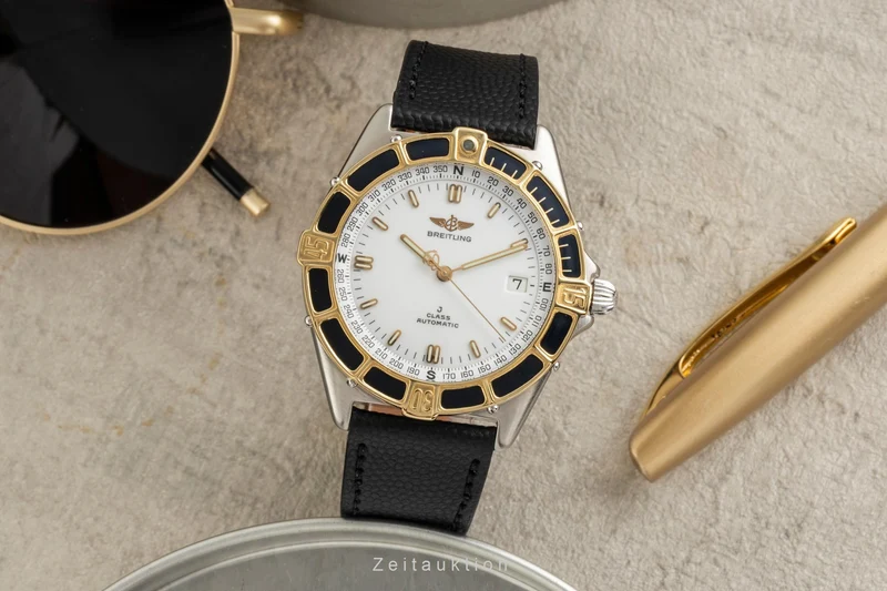 Breitling J-Class steel / gold automatic men's watch 80250 [2601281]