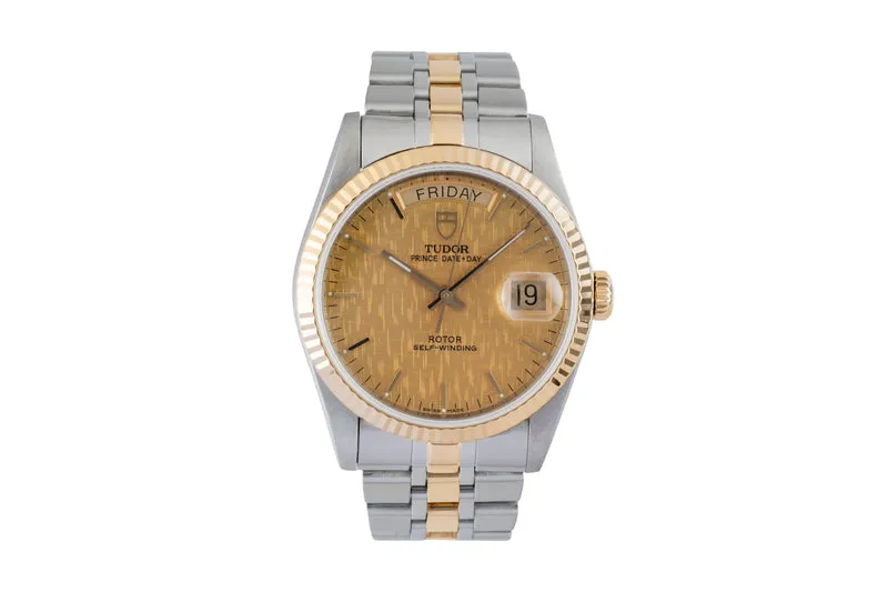 Tudor Date-Day steel / gold automatic men's watch 76213 [2601069]