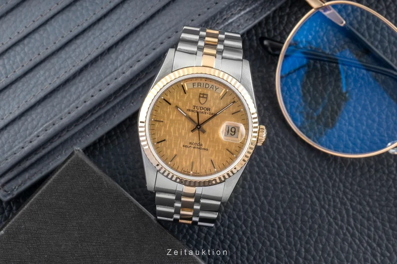 Tudor Date-Day steel / gold automatic men's watch 76213 [2601069]