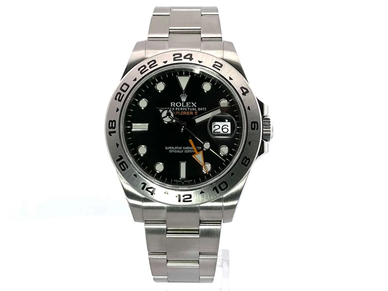 Rolex Explorer II 42 Edelstahl 216570 Schwarz aus 2015