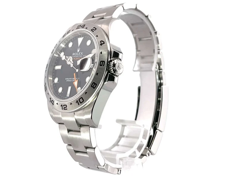 Rolex Explorer II 42 Edelstahl 216570 Schwarz aus 2015