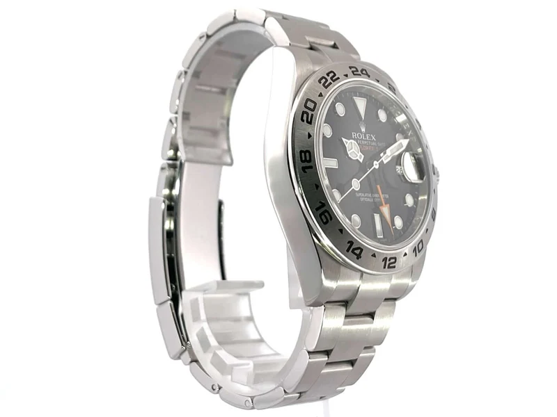 Rolex Explorer II 42 Edelstahl 216570 Schwarz aus 2015