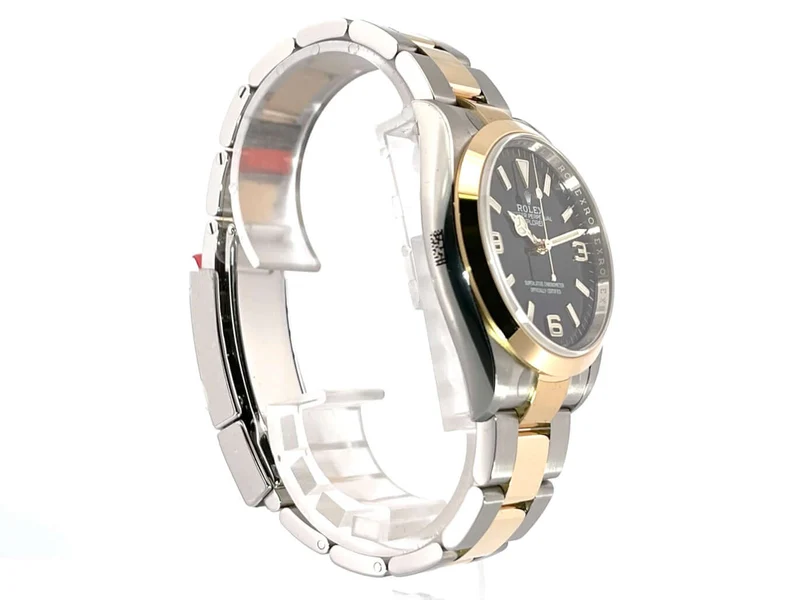 Rolex Explorer 36 Edelstahl Gelbgold 124273 verklebt 2021